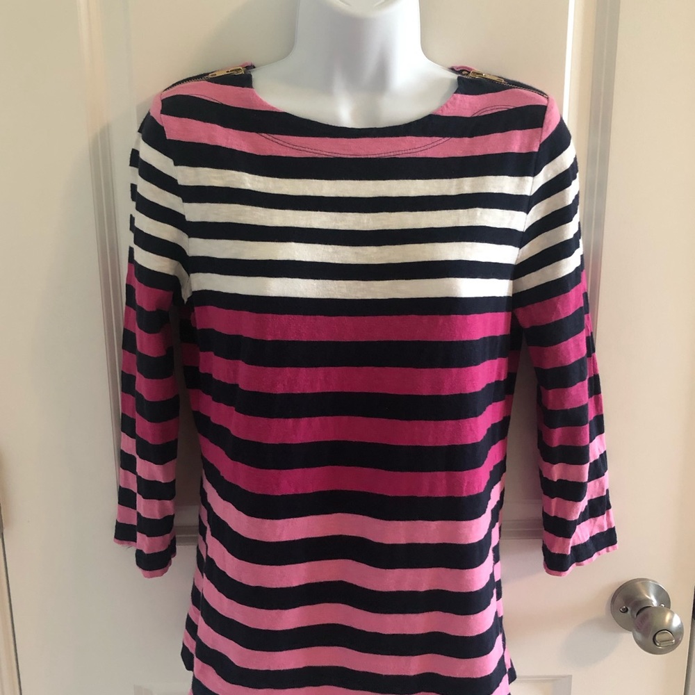 Crown and Ivy Striped Long Sleeve Shirt
